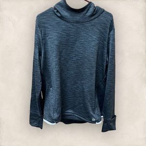 GapFit, Activewear Fleece-lined Hoodie, Gray, XL, Women's